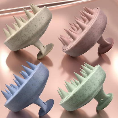 GlowMiia Scalp Massager Brush/Cepillo Masajeador de Cuero