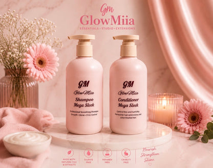 GlowMiia Mega Sleek Shampoo & Conditioner Bundle